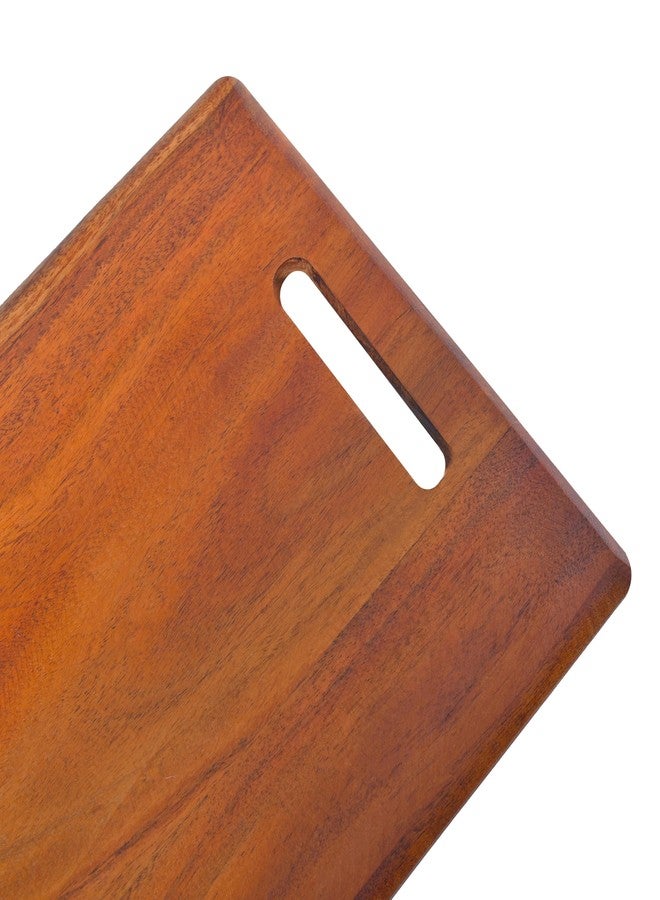 Timberz لوح تقطيع خشبي من تيمبرز للمطبخ | لوح تقطيع متين من خشب الأكاسيا للفواكه والجبن والخضراوات | سطح متعدد الاستخدامات وآمن (صغير) - Image 4